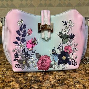 Loungefly Disney Sleeping Beauty 65th Anniversary Three Good Fairies Crossbody